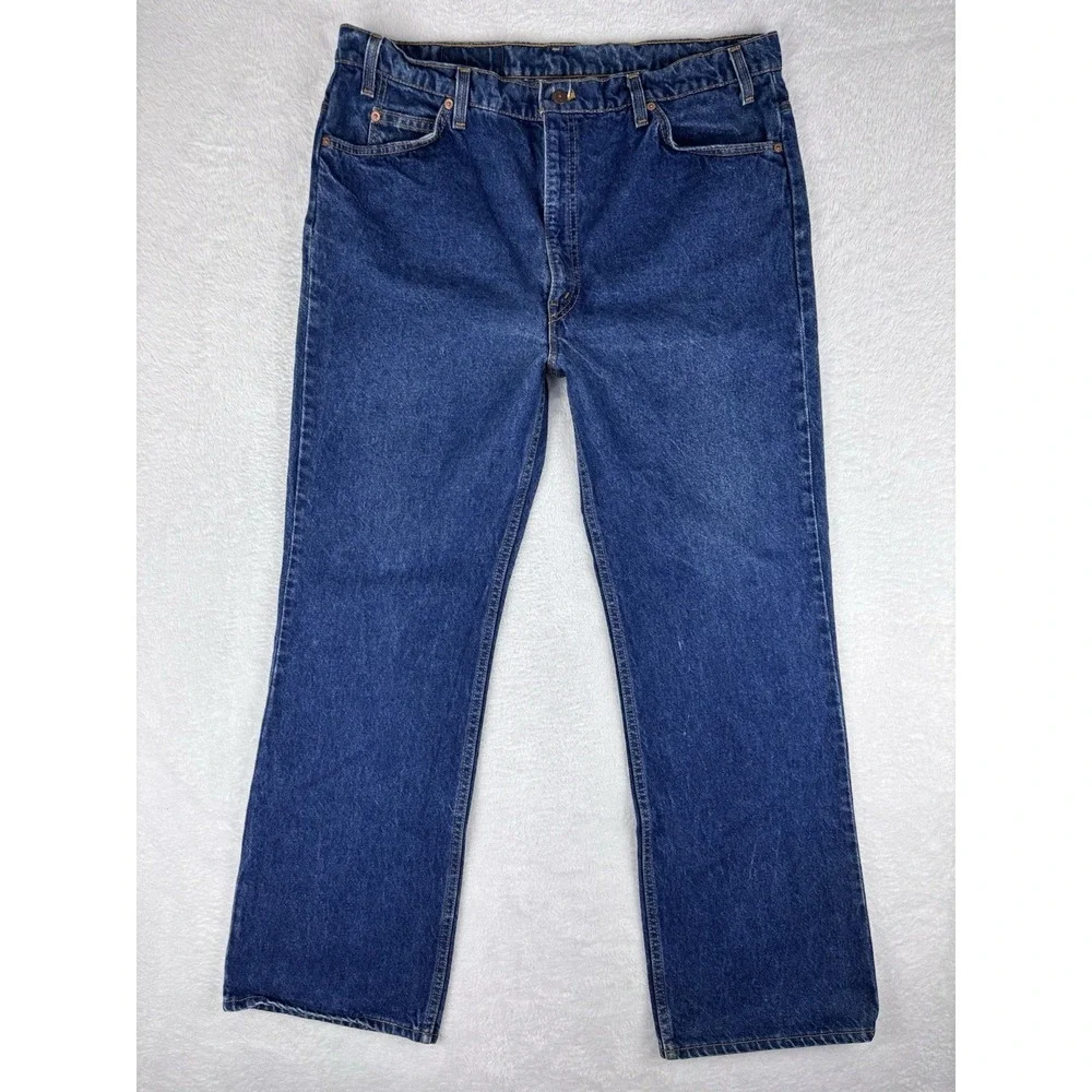 Levi's Jeans Men's 517 Blue Denim Straight Leg Jeans Size 42x32 (38x32 Measured)